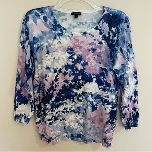 Talbots Multicolor Floral Cardigan Women’s Size M